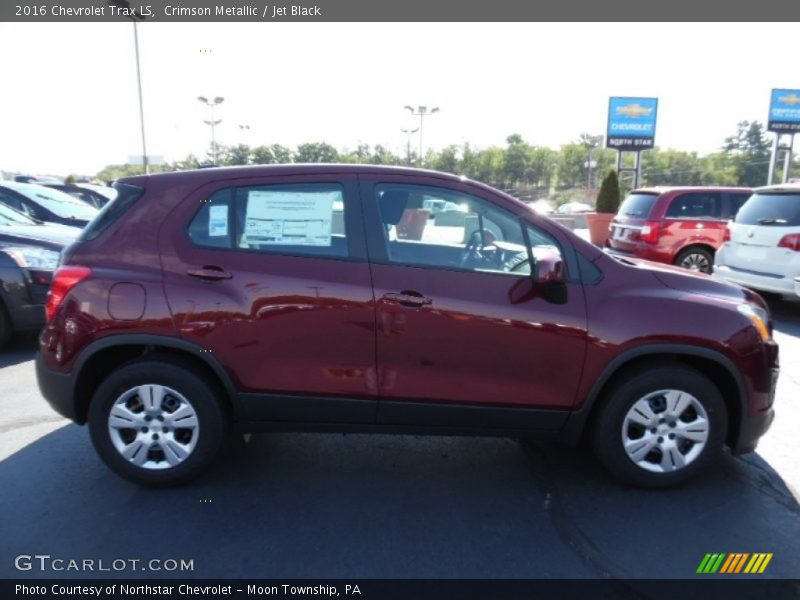 Crimson Metallic / Jet Black 2016 Chevrolet Trax LS