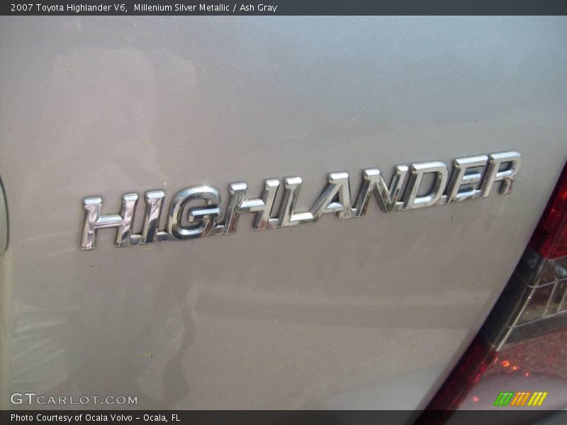 Millenium Silver Metallic / Ash Gray 2007 Toyota Highlander V6