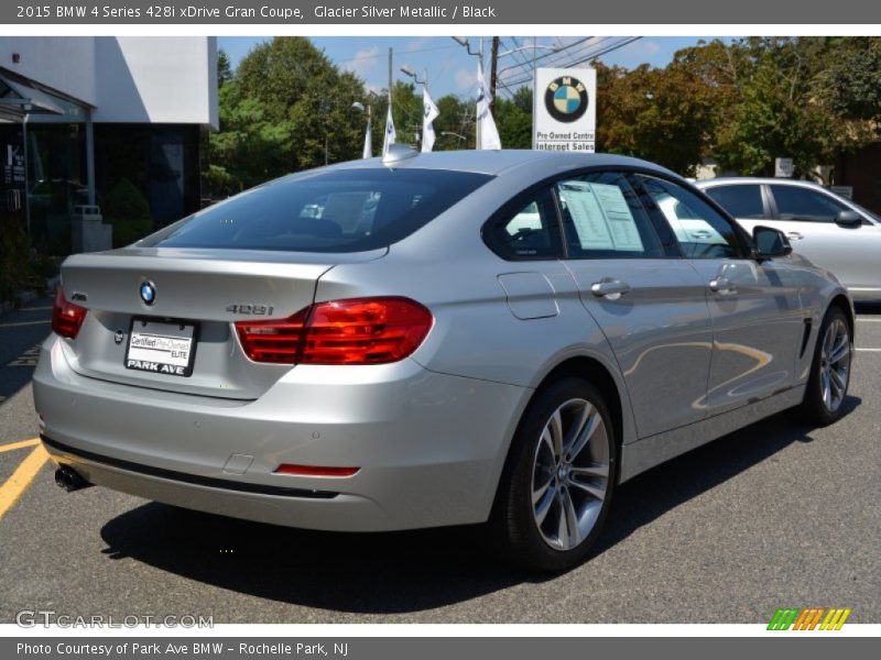 Glacier Silver Metallic / Black 2015 BMW 4 Series 428i xDrive Gran Coupe