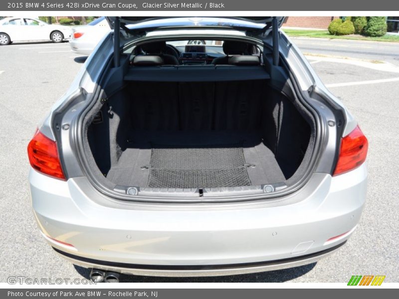 Glacier Silver Metallic / Black 2015 BMW 4 Series 428i xDrive Gran Coupe
