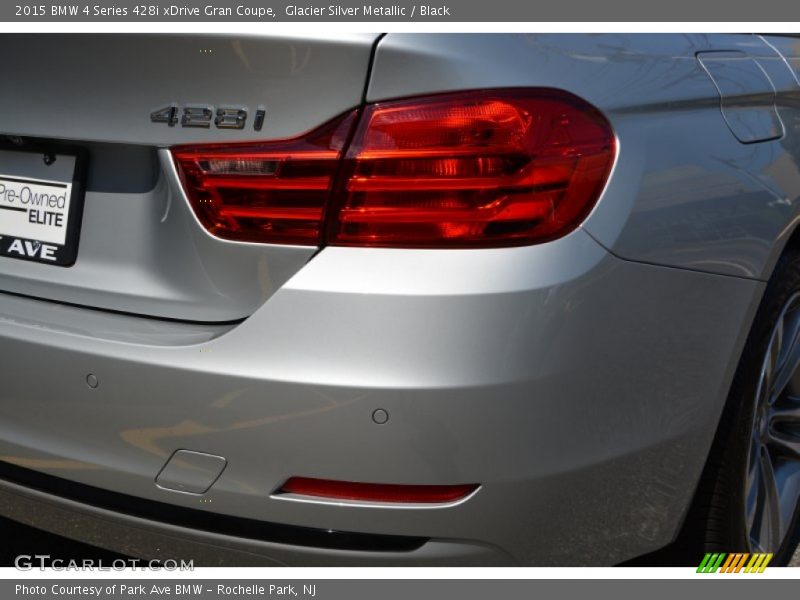 Glacier Silver Metallic / Black 2015 BMW 4 Series 428i xDrive Gran Coupe