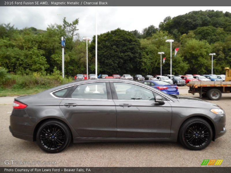 Magnetic Metallic / Charcoal Black 2016 Ford Fusion SE AWD