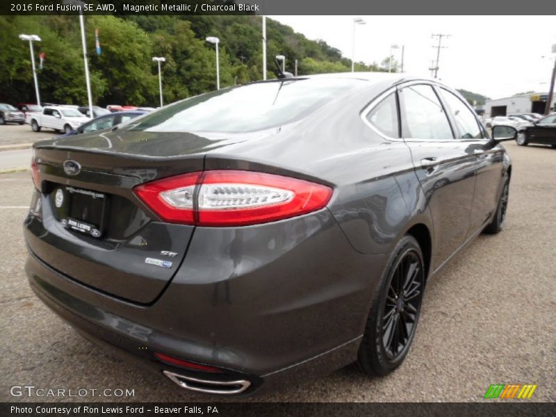 Magnetic Metallic / Charcoal Black 2016 Ford Fusion SE AWD
