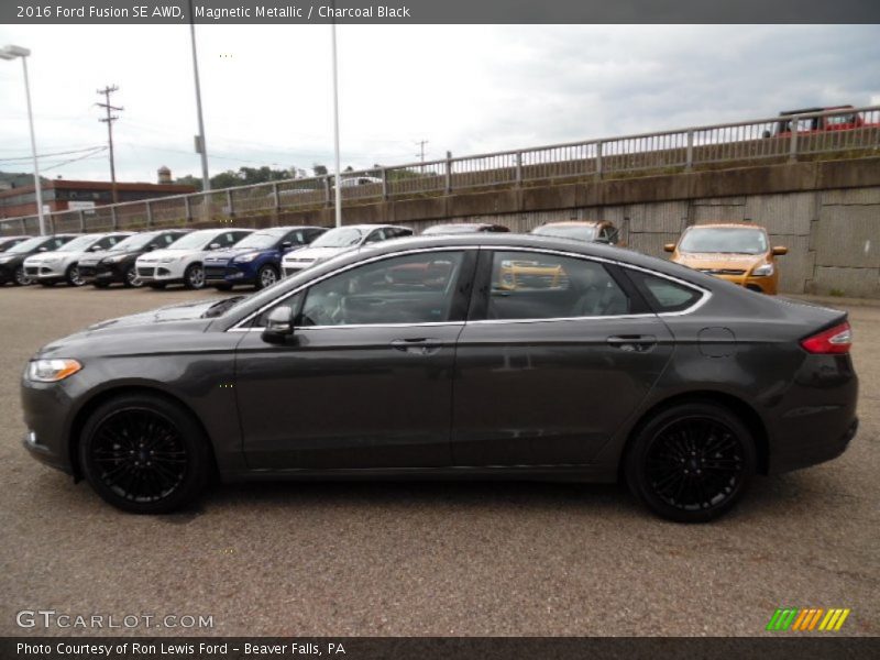 Magnetic Metallic / Charcoal Black 2016 Ford Fusion SE AWD