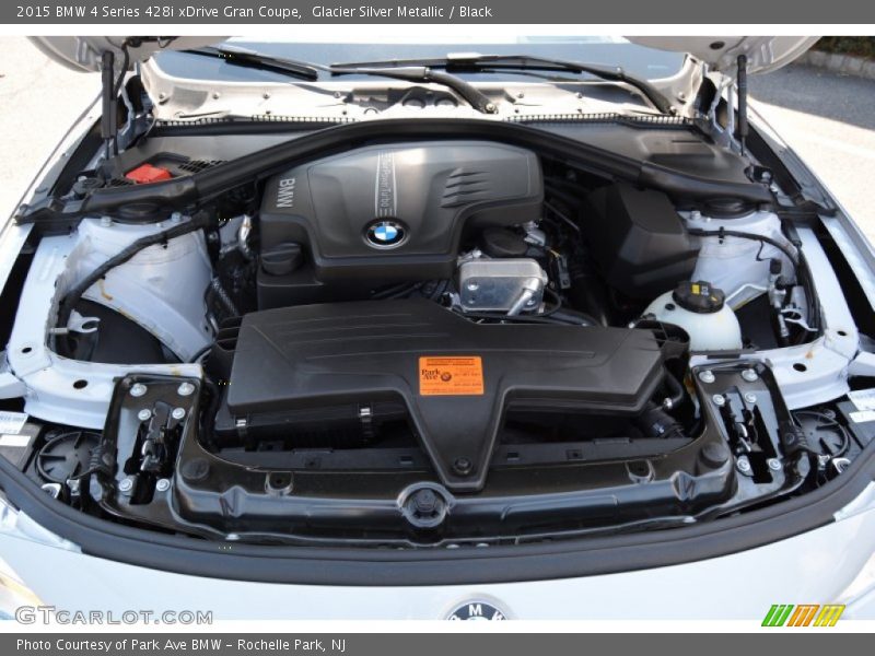 Glacier Silver Metallic / Black 2015 BMW 4 Series 428i xDrive Gran Coupe