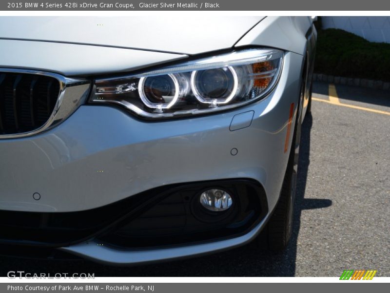 Glacier Silver Metallic / Black 2015 BMW 4 Series 428i xDrive Gran Coupe