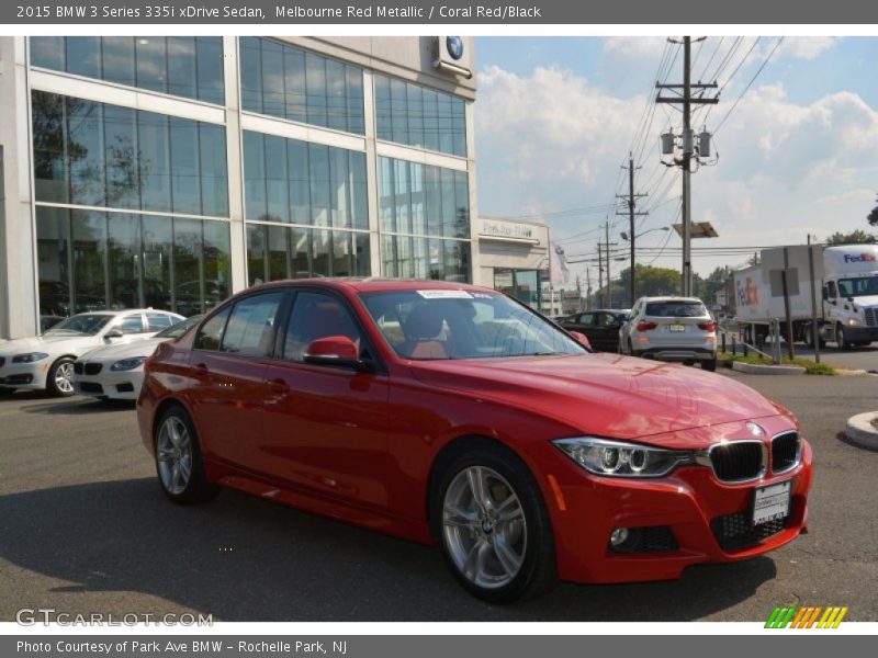 Melbourne Red Metallic / Coral Red/Black 2015 BMW 3 Series 335i xDrive Sedan