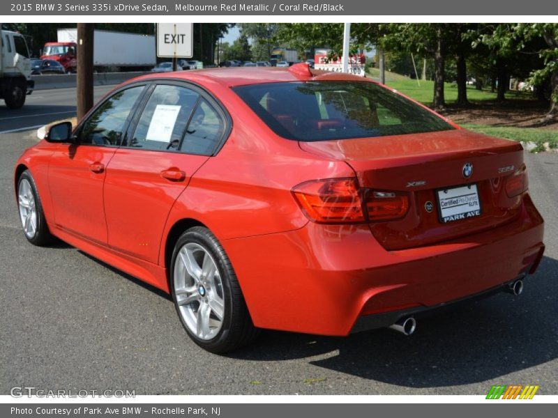 Melbourne Red Metallic / Coral Red/Black 2015 BMW 3 Series 335i xDrive Sedan