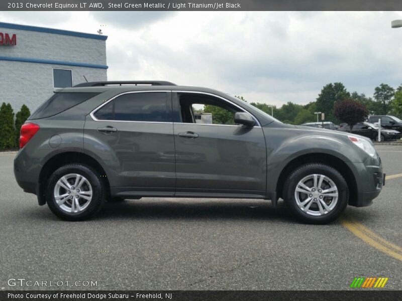 Steel Green Metallic / Light Titanium/Jet Black 2013 Chevrolet Equinox LT AWD