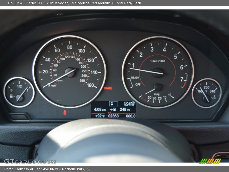  2015 3 Series 335i xDrive Sedan 335i xDrive Sedan Gauges