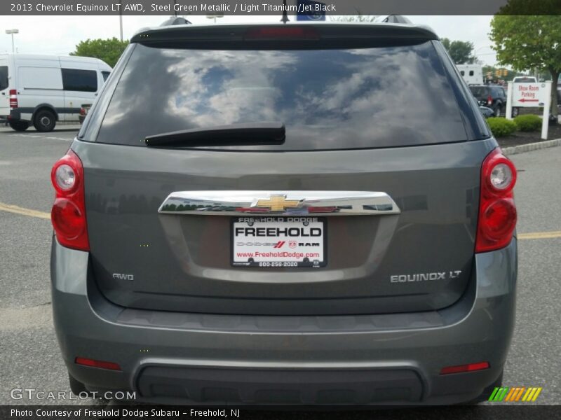 Steel Green Metallic / Light Titanium/Jet Black 2013 Chevrolet Equinox LT AWD