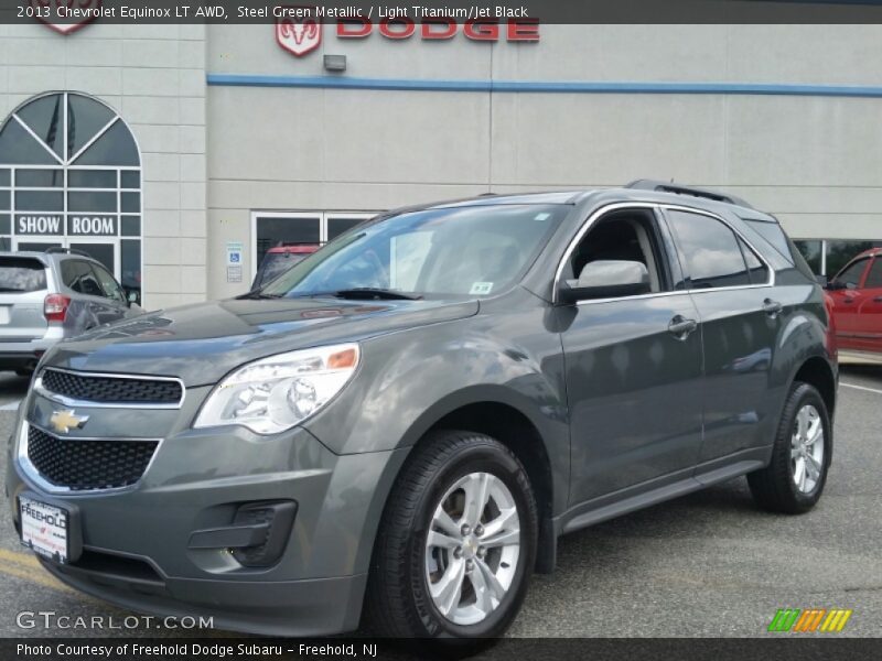 Steel Green Metallic / Light Titanium/Jet Black 2013 Chevrolet Equinox LT AWD