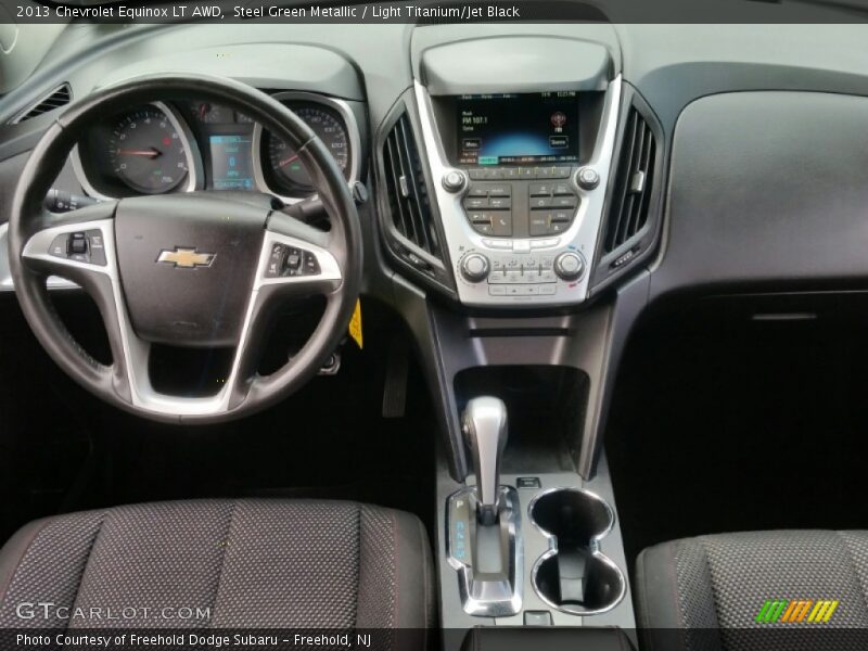 Steel Green Metallic / Light Titanium/Jet Black 2013 Chevrolet Equinox LT AWD