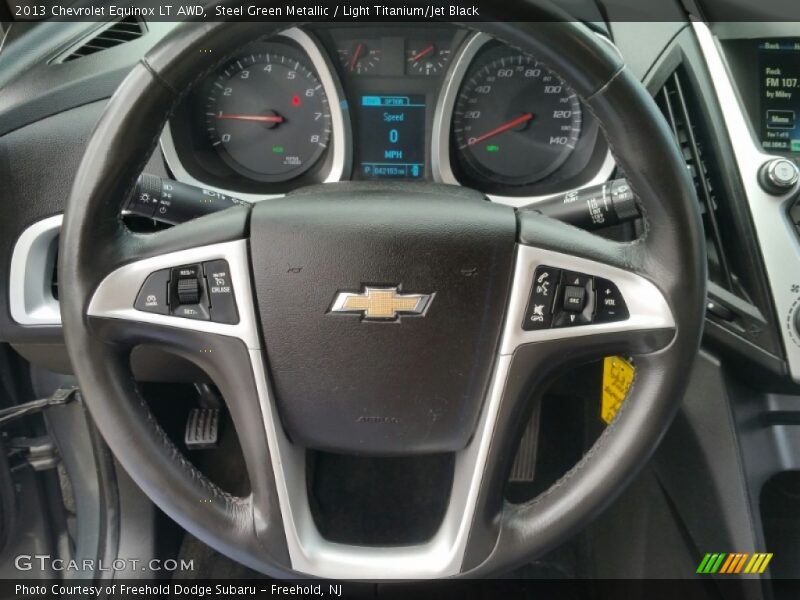 Steel Green Metallic / Light Titanium/Jet Black 2013 Chevrolet Equinox LT AWD