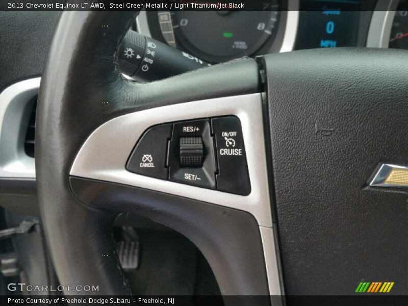 Steel Green Metallic / Light Titanium/Jet Black 2013 Chevrolet Equinox LT AWD