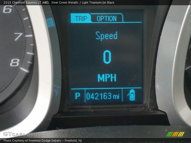 Steel Green Metallic / Light Titanium/Jet Black 2013 Chevrolet Equinox LT AWD