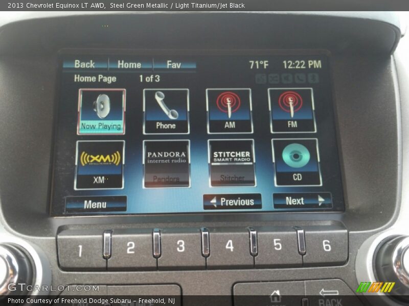 Steel Green Metallic / Light Titanium/Jet Black 2013 Chevrolet Equinox LT AWD