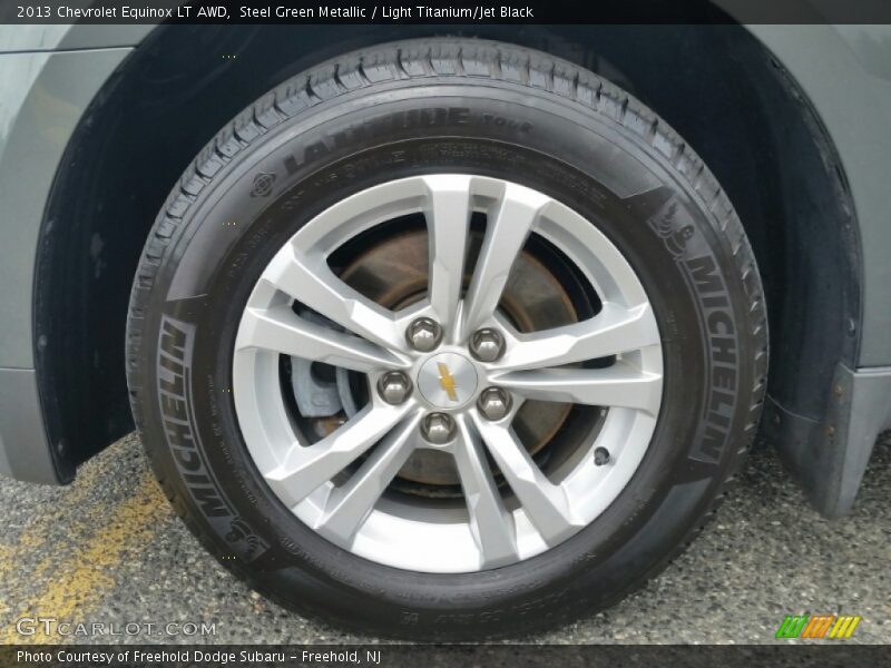 Steel Green Metallic / Light Titanium/Jet Black 2013 Chevrolet Equinox LT AWD