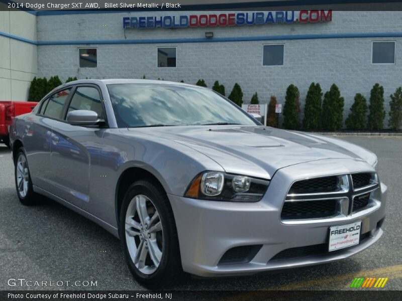 Billet Silver Metallic / Black 2014 Dodge Charger SXT AWD