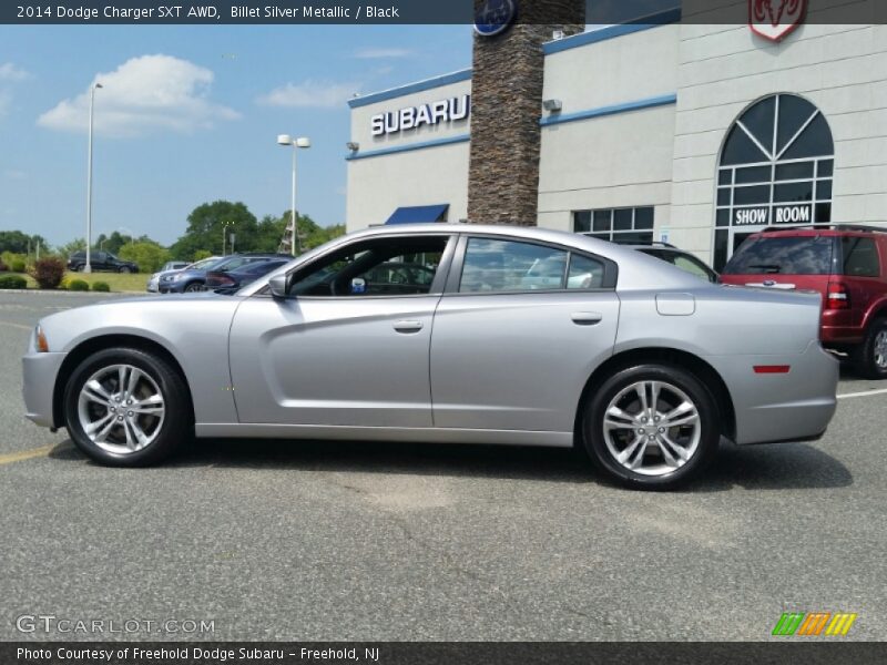Billet Silver Metallic / Black 2014 Dodge Charger SXT AWD