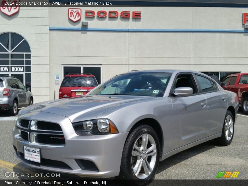 Billet Silver Metallic / Black 2014 Dodge Charger SXT AWD