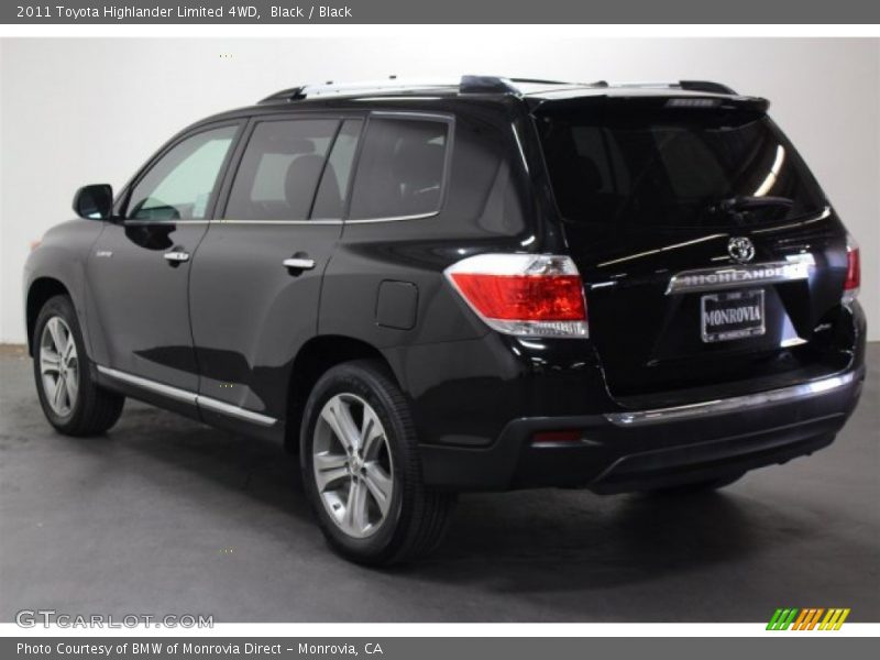 Black / Black 2011 Toyota Highlander Limited 4WD