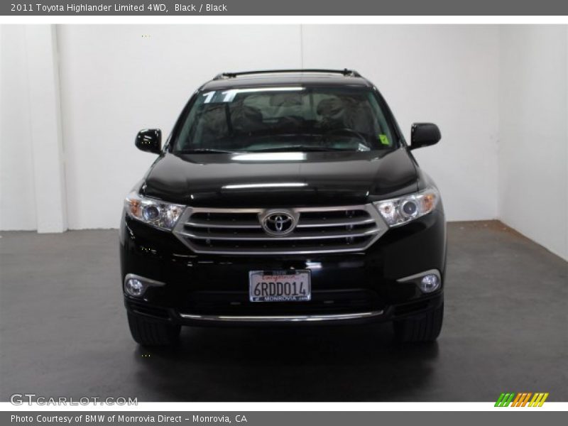 Black / Black 2011 Toyota Highlander Limited 4WD