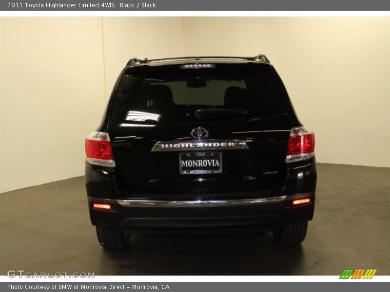 Black / Black 2011 Toyota Highlander Limited 4WD