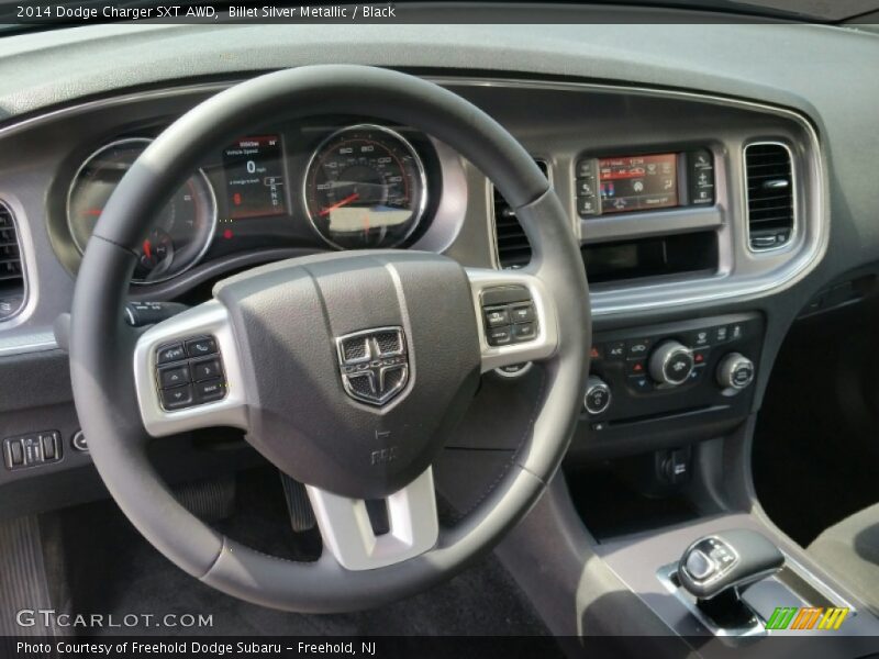 Billet Silver Metallic / Black 2014 Dodge Charger SXT AWD
