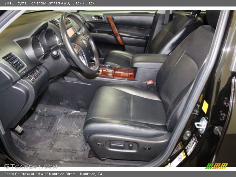 Black / Black 2011 Toyota Highlander Limited 4WD