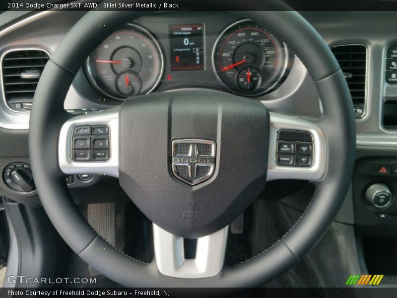 Billet Silver Metallic / Black 2014 Dodge Charger SXT AWD