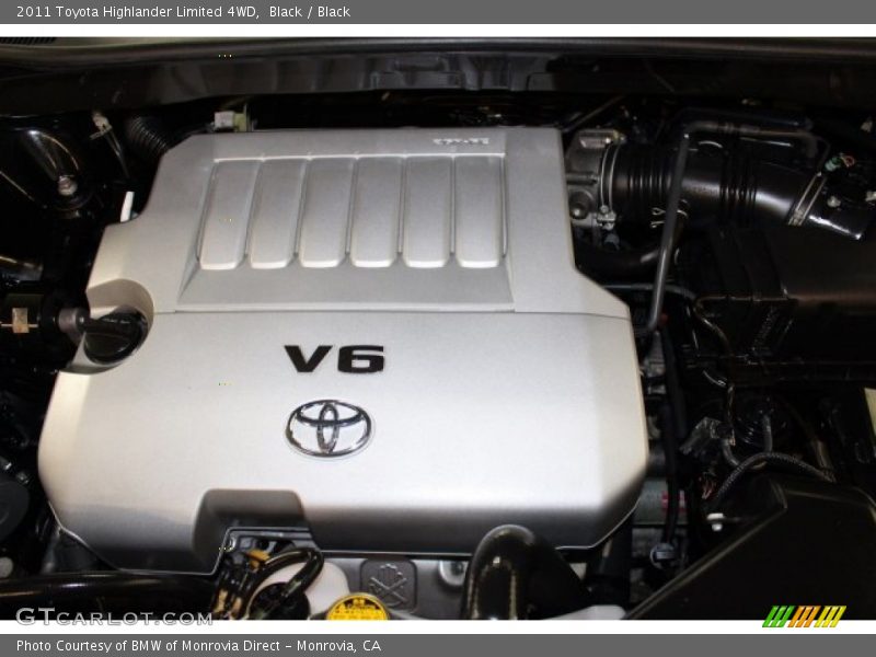 Black / Black 2011 Toyota Highlander Limited 4WD