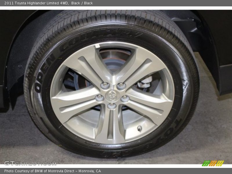 Black / Black 2011 Toyota Highlander Limited 4WD