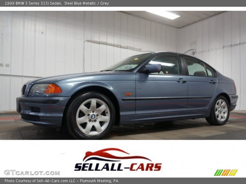Steel Blue Metallic / Grey 1999 BMW 3 Series 323i Sedan