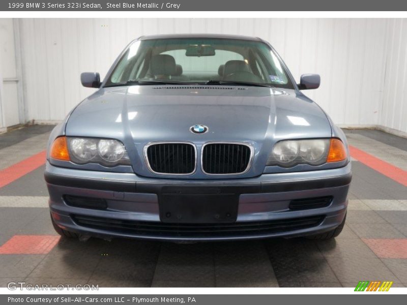 Steel Blue Metallic / Grey 1999 BMW 3 Series 323i Sedan