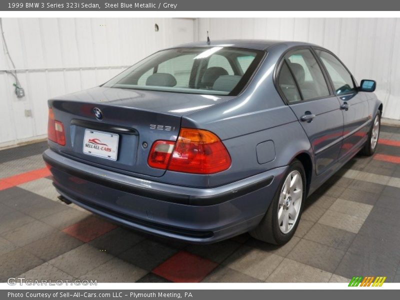 Steel Blue Metallic / Grey 1999 BMW 3 Series 323i Sedan