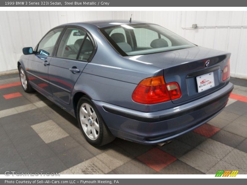 Steel Blue Metallic / Grey 1999 BMW 3 Series 323i Sedan