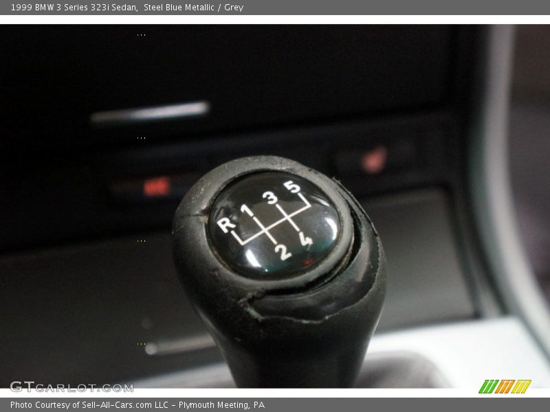 Steel Blue Metallic / Grey 1999 BMW 3 Series 323i Sedan