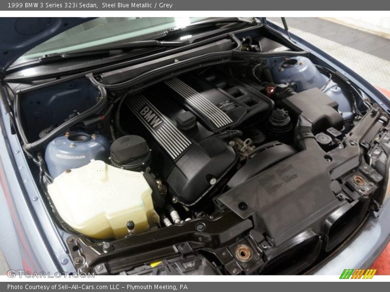 Steel Blue Metallic / Grey 1999 BMW 3 Series 323i Sedan