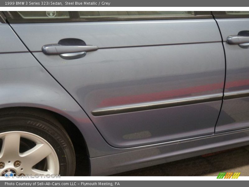Steel Blue Metallic / Grey 1999 BMW 3 Series 323i Sedan