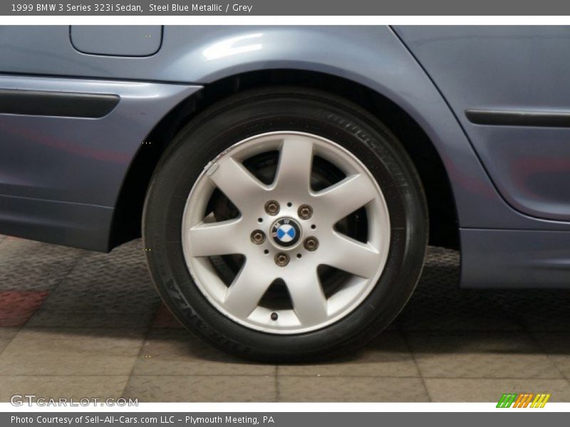 Steel Blue Metallic / Grey 1999 BMW 3 Series 323i Sedan