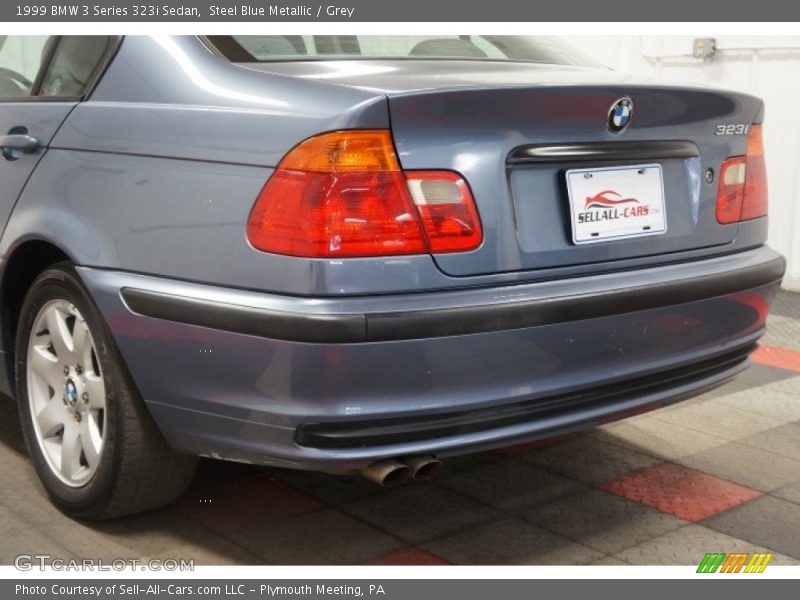 Steel Blue Metallic / Grey 1999 BMW 3 Series 323i Sedan