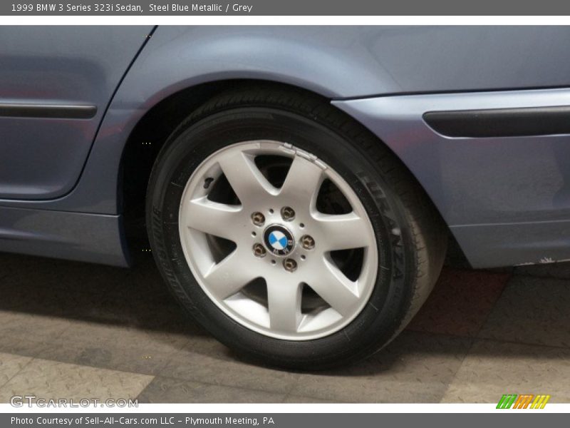 Steel Blue Metallic / Grey 1999 BMW 3 Series 323i Sedan