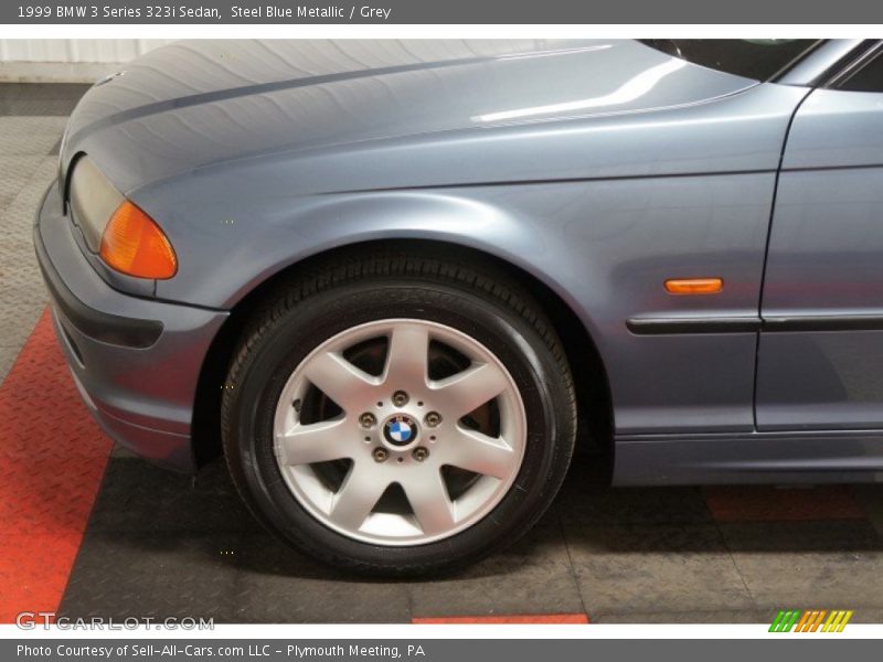 Steel Blue Metallic / Grey 1999 BMW 3 Series 323i Sedan