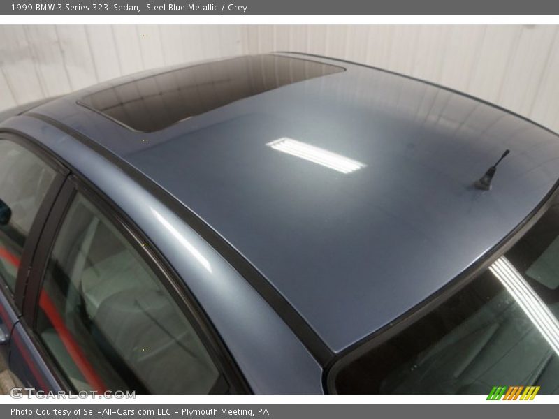 Steel Blue Metallic / Grey 1999 BMW 3 Series 323i Sedan