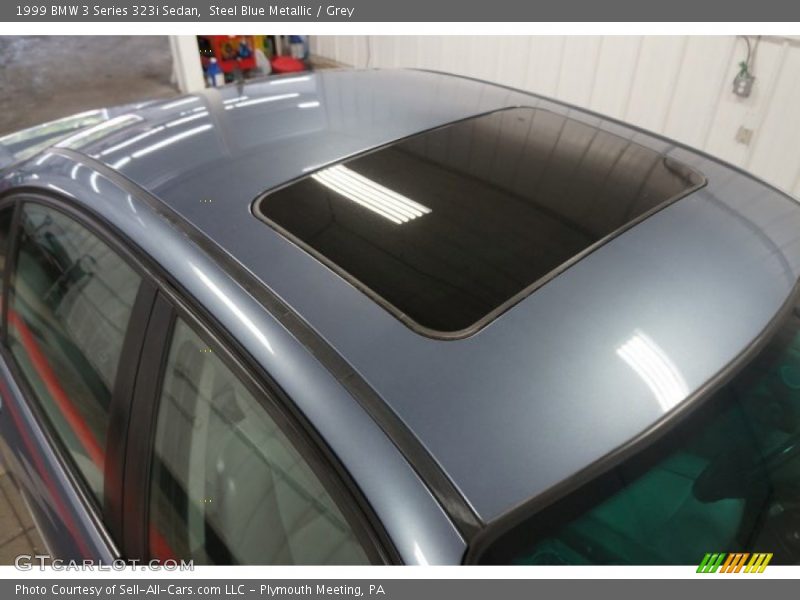 Steel Blue Metallic / Grey 1999 BMW 3 Series 323i Sedan