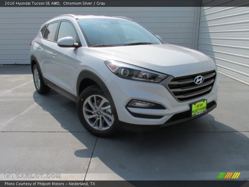 Chromium Silver / Gray 2016 Hyundai Tucson SE AWD