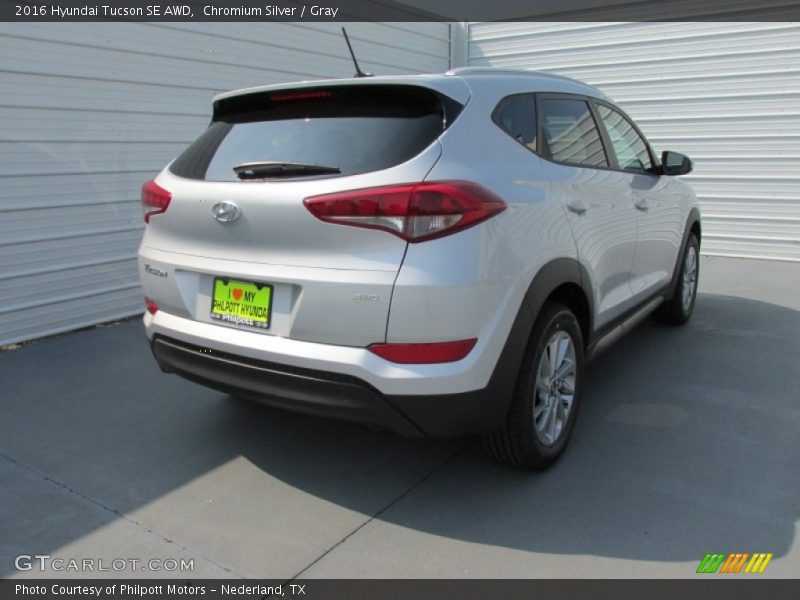 Chromium Silver / Gray 2016 Hyundai Tucson SE AWD