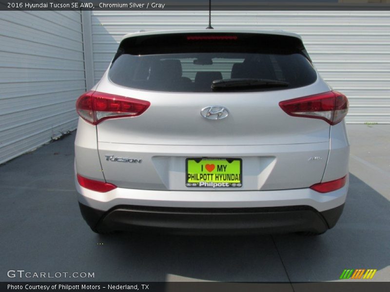 Chromium Silver / Gray 2016 Hyundai Tucson SE AWD