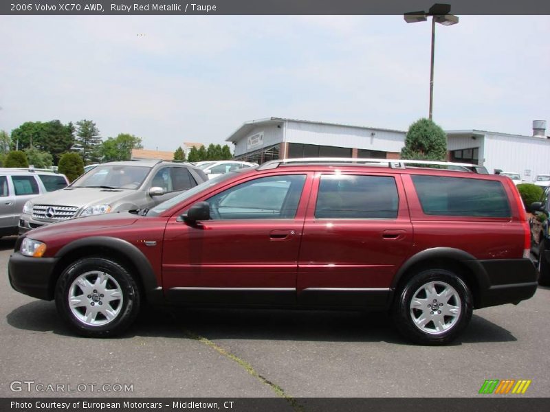 Ruby Red Metallic / Taupe 2006 Volvo XC70 AWD